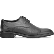 Ayakkabı Fuarı Elit TNTHR962-1 Erkek Hakiki Deri Klasik Ayakkabı Siyah