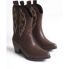 EFW Bertha Yeni Sezon Kahve Deri Kovboy Bot