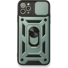 iPhone 11 Pro Kılıf Kamera Koruma Sürgülü Şık Pars Tank Sert Silikon Kapak
