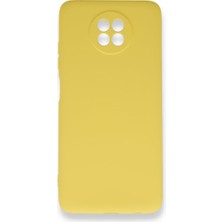 Redmi Note 9 5g Kılıf Içi Kadife Kaplı Nano Silikon Kapak - Sarı