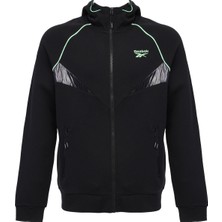 Reebok Zıp Hoody - Mıx Siyah Erkek Eşofman Üstü