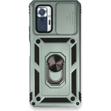 Royal Case Redmi Note 10 Pro Kılıf Tam Koruma Sağlayan Kamera Sürgülü Sert Silikon Kapak Ryc/pars Yüzüklü