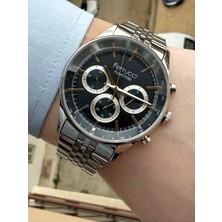 Ferrucci Göstergeleri Aktif Kadranı Lacivert Erkek Kol Saati