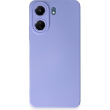 Techno Guru Redmi 13C Kılıf Içi Kadife Kaplı Nano Silikon Kapak - Lila