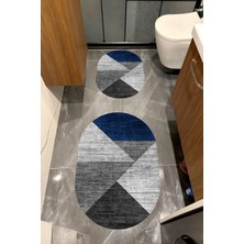 Home Su Emici Yumuşak Kaymaz Taban Sünger Dolgulu Yıkanabilir Dekoratif Banyo Paspası TAKIMI-1210