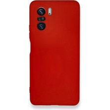 Techno Guru Redmi K40 Kılıf Içi Kadife Kaplı Nano Silikon Kapak - Kırmızı