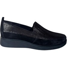 Extrafit Extrafıt Geniş Kalıp Kadın Lastikli Makosen Ayakkabı 6314