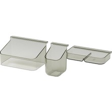 IKEA Vısslaan Çekmece Düzenleyici Gri 3'lü Set