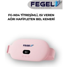 Fegel FG-N04 Akıllı Isıtmalı ve Titreşimli Bel - Karın Masaj Kemeri – Regl, Karın ve Bel Ağrı Hafifleten Masaj Cihazı