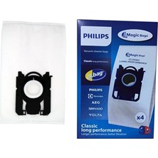 Teknik Durak Philips Uyumlu Expression Süpürge Toz Torbası 4 Adet