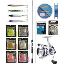 Yek Outdoor YekOutdoor FireWorm LRF Seti Shimano Kamış FX XT Spinning Moderate Fast 2,10m 1-11g 2pc&Okuma ARIA-1000a Olta Makinesi
