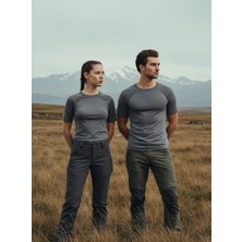 Blackspade Unisex Termal Tişört 2. Seviye 9258 - Gri Melanj