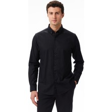 Nautica Erkek Siyah Slim Fit Gömlek W57310T.0TB