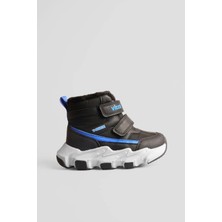 Vicco Unisex Fon Spor Bot Siyah 946-F25K-442 Düz Topuklu Rahat Taban Özellikli