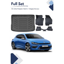 Ko Kaliteoto Volkswagen Scirocco 2010 Model Tam Uyumlu Paspas+Bagaj Havuzu Seti