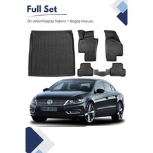 Ko Kaliteoto Volkswagen Passat cc 2009 Model Tam Uyumlu Paspas+Bagaj Havuzu Seti