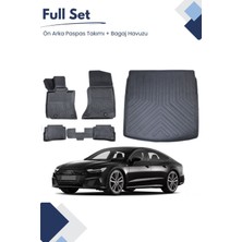 Ko Kaliteoto Audi A7 2022 Model Tam Uyumlu Paspas+Bagaj Havuzu Seti