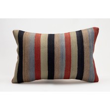 Kilim Wholesale El Yapımı Kilimden Yapılmış Vintage Kırlent Kılıfı, Yün, 40X60 cm