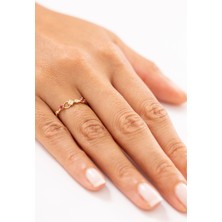 Zeyd Jewelry Romantik Taşlı Tasarım 14 Ayar Altın Yüzük