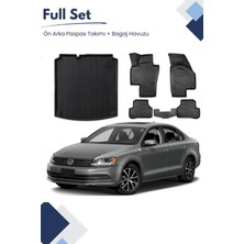Ko Kaliteoto Volkswagen Jetta 2012 Model Tam Uyumlu Paspas+Cepsiz Bagaj Havuzu Seti