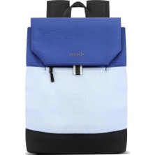 Zen Eco MCE-1304 Sırt Çantası - Macbook Çantası, Hırsızlığa Karşı Koruma, Küçük, Mini, 13-14 Inç Laptop, Günlük ve Iş Kullanımı, Şık Tasarım, Üniversite ve Okul Için, Mavi Gri