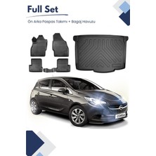 Ko Kaliteoto Opel Corsa E 2016 Model Tam Uyumlu Paspas+Bagaj Havuzu Seti
