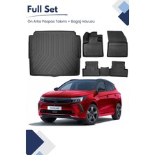 Ko Kaliteoto Opel Grandland 2022 Model Tam Uyumlu Paspas+Alt Bagaj Havuzu Seti