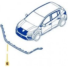 BSG Renault Taılant 2021- Ön Panjur Krom Panjur Alt Çıtası ( Sıyah ) (Oem NO:623859762R)