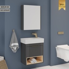 Wons Berlin 50 cm Antrasit Banyo Dolabı