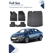 Ko Kaliteoto Opel Astra J Sedan 2013 Model Tam Uyumlu Paspas+Bagaj Havuzu Seti