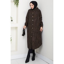 İlkimay.com Dilra Kapüşonlu Kaşe Kap 1632 - Kahve