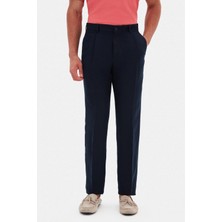 D'S Damat Ds Damat Regular Fit Lacivert Düz Kumaş Pantolon 4HC03T409352M