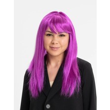 Çılgın Tahtakale Fuşya Renk Peruk