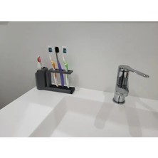 Cenikli Su Süzgeçli Diş Fırçası ve Macun Standı