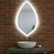 Aypars Atölye Natura LED Ayna – Damla Formlu Modern Duvar Aynası