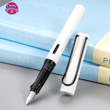 Polin Chren 3882 Dolma Kalem, Ef Uç, Şık Beyaz Gövde, 3 Renk Seçeneği