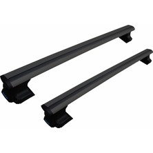Bmy Oto Aksesuar  Trophybars Kilitlenebilir (130 Cm) Siyah Ara Atkı - Honda Stream (2000 Sonrası) Minivan ile Uyumlu Tavan Barı