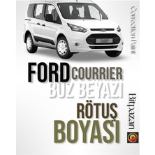 İzmir Bitpazarı Ford Courrıer Buz Beyazı ( Frozen White ) Çizik Giderici Fırçalı Rötuş Boyası 20 ml