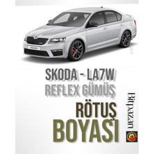 İzmir Bitpazarı Skoda Reflex Gümüş LA7W Uyumlu Profesyonel Çizik ve Taş Izi Giderici Rötuş Boyası 25ML.