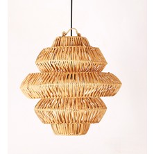 Mylamp Rattan Lucy Aydınlatma 40X40 cm El Yapımı Doğal Avize