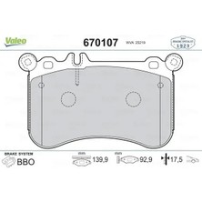 Valeo 670107 On Fren Balatasi A0004204104 A0064200520 A0064205620