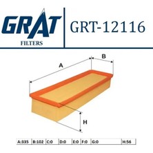 Grat 12116 Hava Filtresi 1444X1