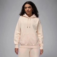 Nike Jordan Flight Fleece Satin Lined Pullover Hoodie ( Içi Polarlı Loose Fıt)-Sportxoutlet