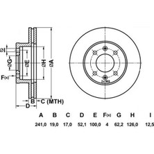 MGA 50229 Fren Diski On 5171225060 (2 Adet Fiyatıdır)