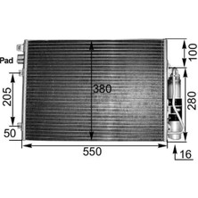 Mahle AC303000S Klima Radyatoru 2765000Q0G 2765000QAM 7700428083