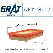 Grat 18117 Hava Filtresi 178010N040
