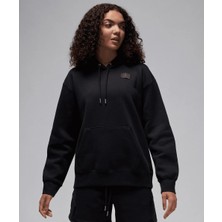 Nike Jordan Flight Fleece Satin Lined Pullover Hoodie ( Içi Polarlı Loose Fıt)-Sportxoutlet