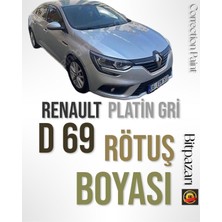İzmir Bitpazarı Renault Dacia D69 Platin Gri - Profesyonel Çizik ve Taş Izi Giderici Rötuş Boyası 20ML.