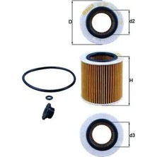 Mahle OX387D1 Yag Filtresi 11427640862 11427953125 11428683204