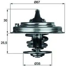 Mahle TX3087D Termostat 077121113 078121113 078121113B
